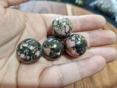 Rhodonite Mini Spheres $5