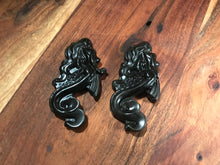 Load image into Gallery viewer, Black Obsidian Mermaid Carving