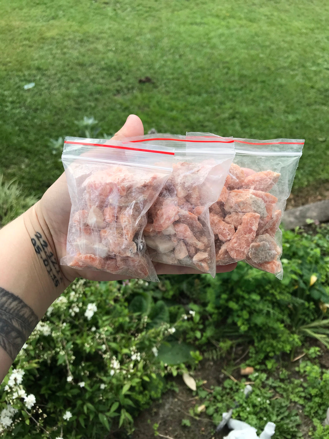 Orchid Calcite Raw Bags