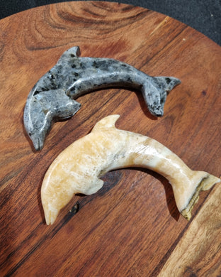 Dolphin carving