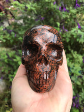 Load image into Gallery viewer, Mahogany Obsidian Skull