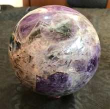 Load image into Gallery viewer, Chevron Amethyst Sphere