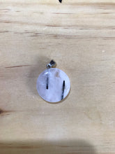 Load image into Gallery viewer, Tourmalated Quartz pendant -circle