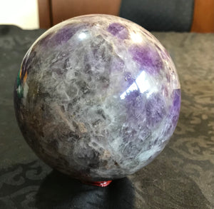 Chevron Amethyst Sphere