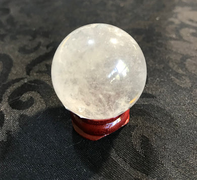 Clear Quartz Sphere - small $20