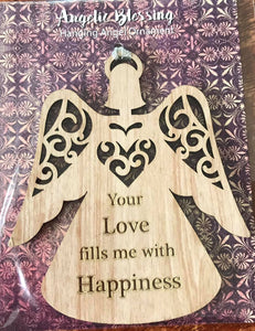 Angelic Blessings Wooden Hanging Ornaments - PerfectFor The Christmas Tree