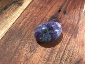 Chevron Amethyst Palm Stone $10