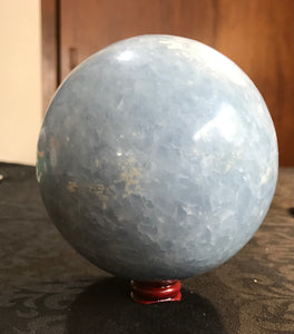 Blue Calcite Sphere $150