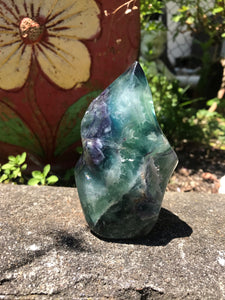 Rainbow fluorite Flame